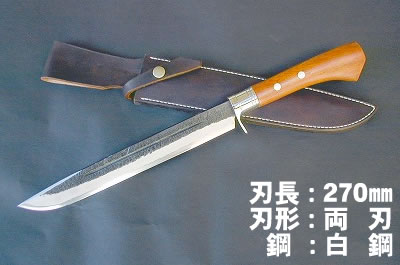 Hunting Knife   Frontier270 bubinnga White-Steel